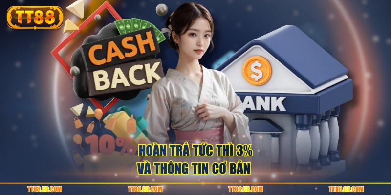 Hoàn trả tức thì 3% và thông tin cơ bản 